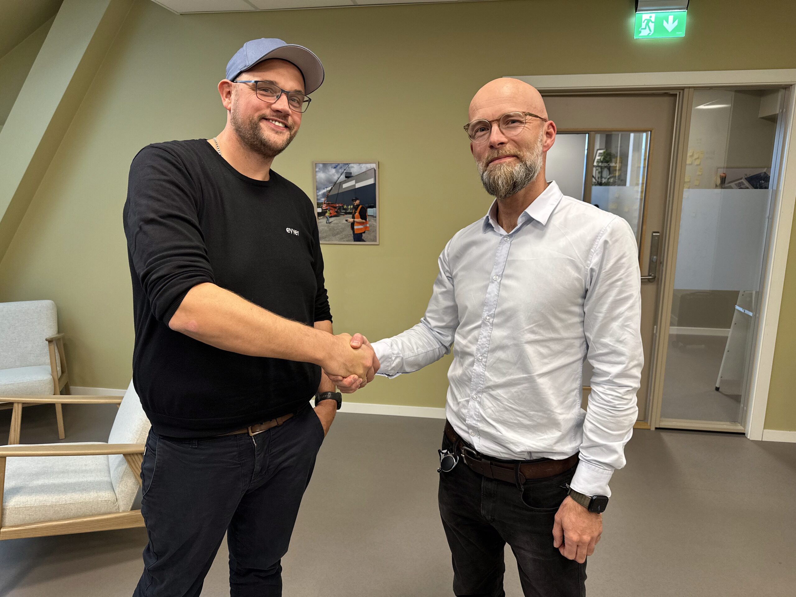 Gründer Andreas Vist Trætli og ny daglig leder Ove Andreas Gjermstad